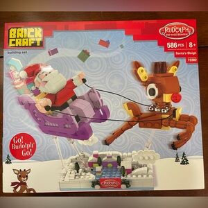 Santa's Sleigh Rudolf collection building bricks